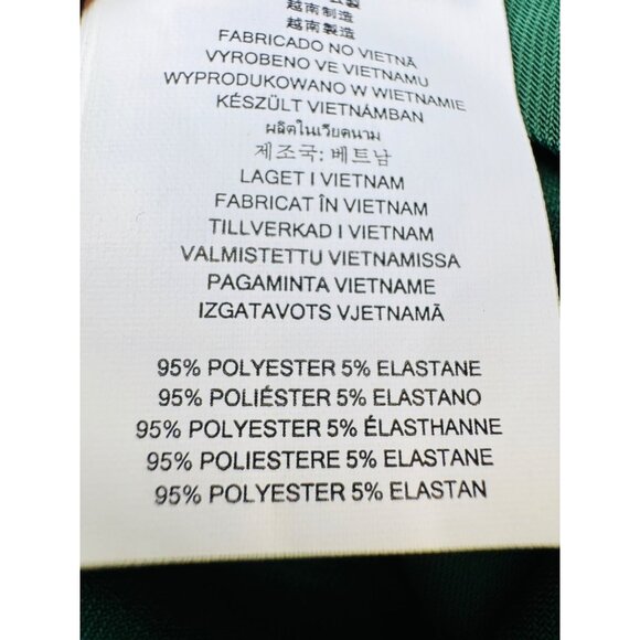 Michael Kors 10 Green Pleated V-Neck Wrap Maxi Dress - Picture 15 of 16